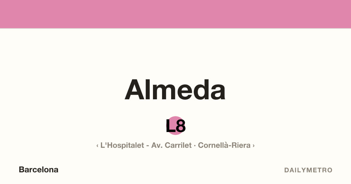 Estació Almeda · Línies L8