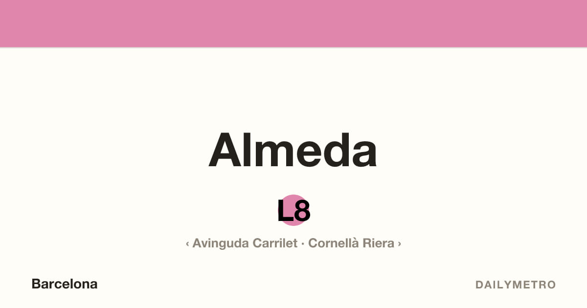 Estació Almeda · Línies L8