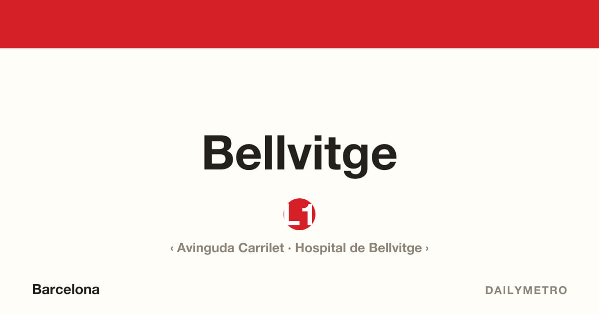 Estació Bellvitge · Línies L1