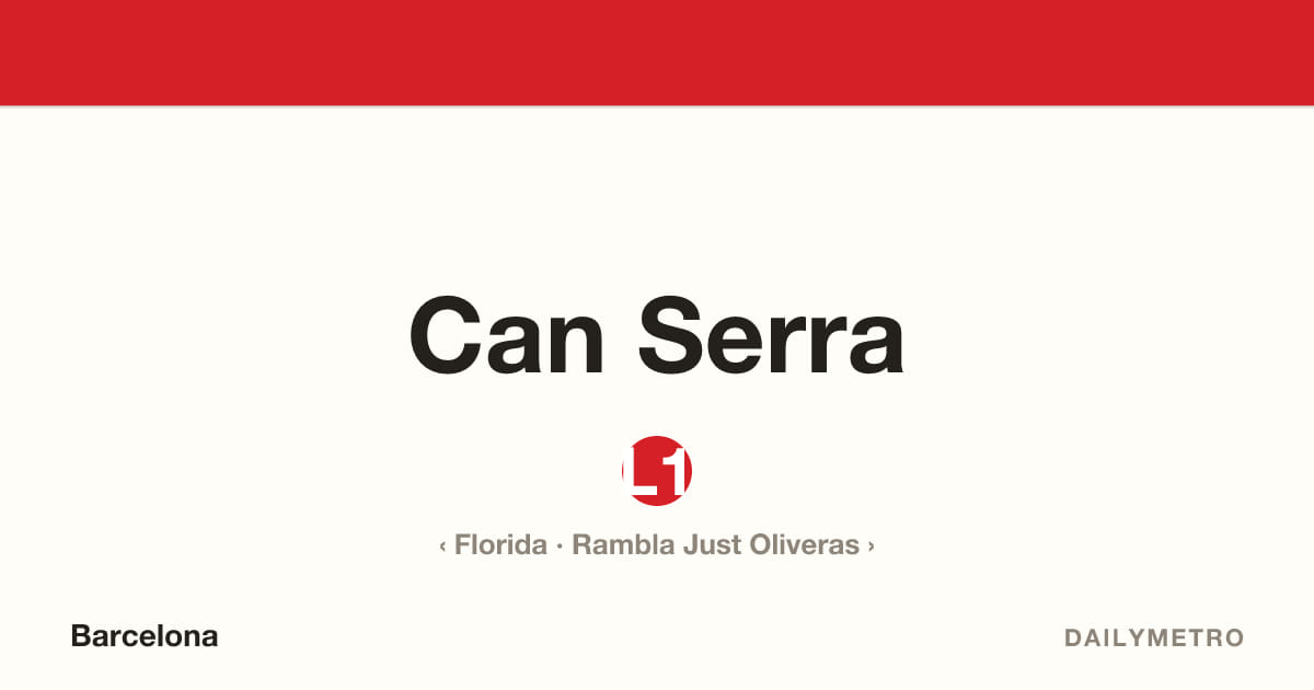 Estació Can Serra · Línies L1