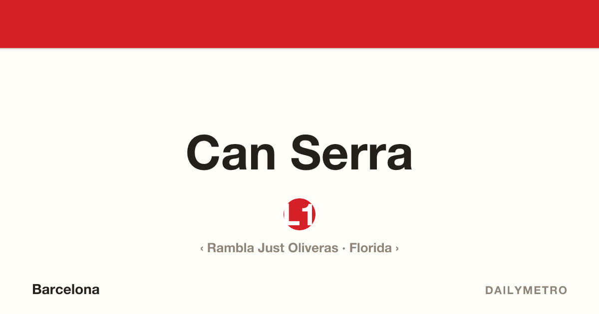 Estació Can Serra · Línies L1