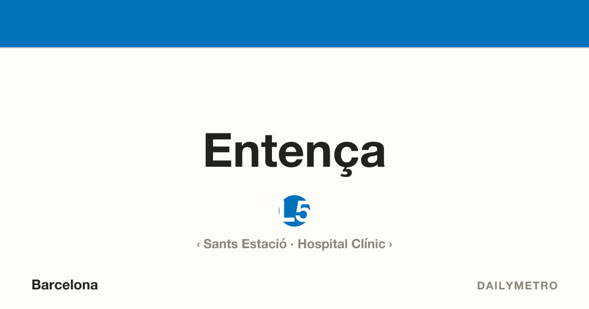 Estació Entença · Línies L5