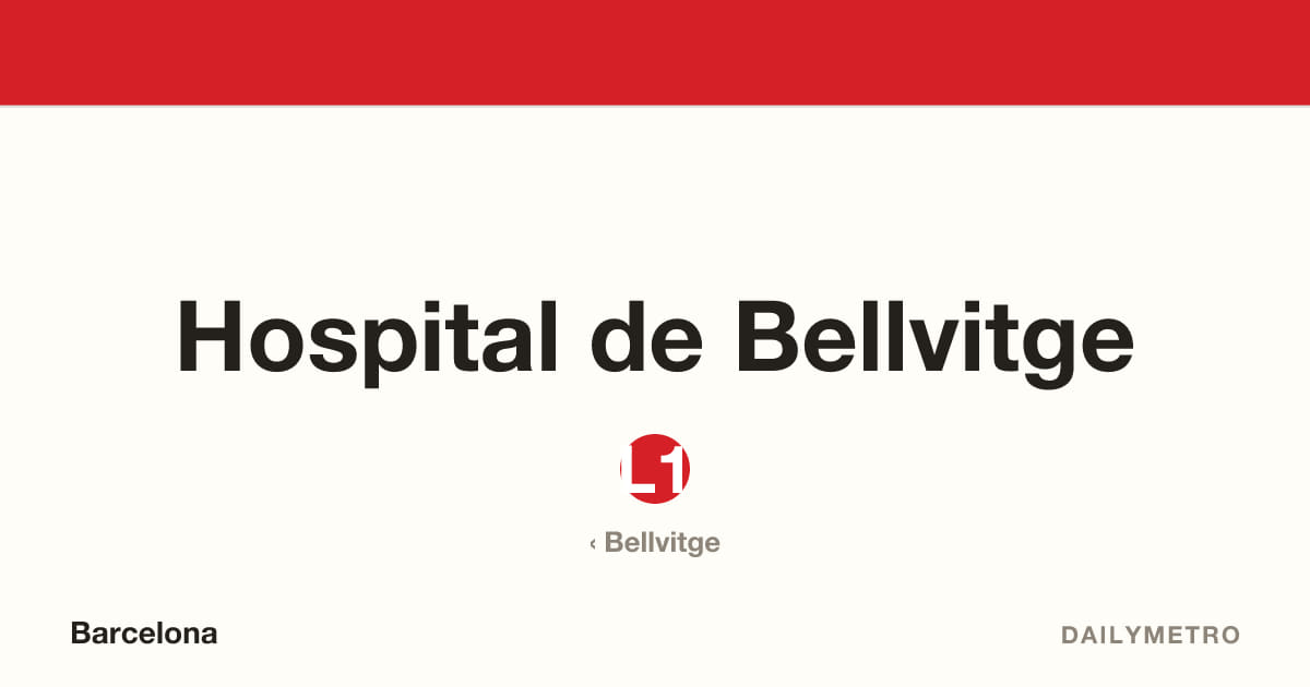 Estació Hospital de Bellvitge · Línies L1