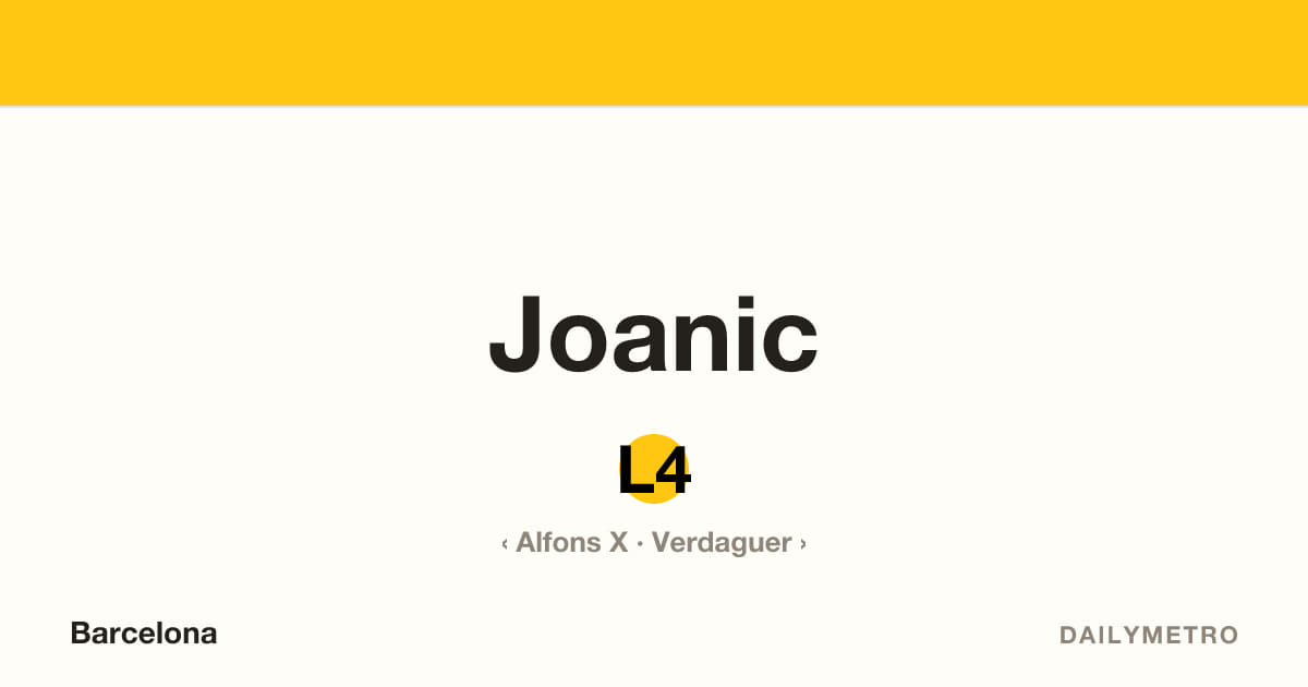 Joanic station · Lines L4