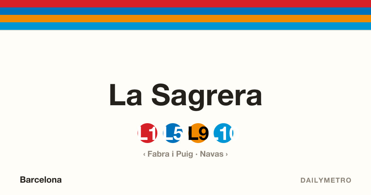 Estació La Sagrera · Línies L1, L5, L9, L10