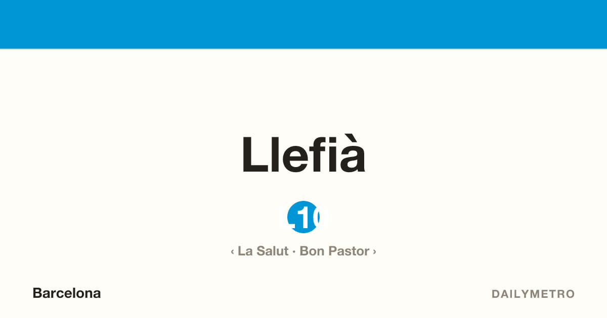 Estació Llefià · Línies L10