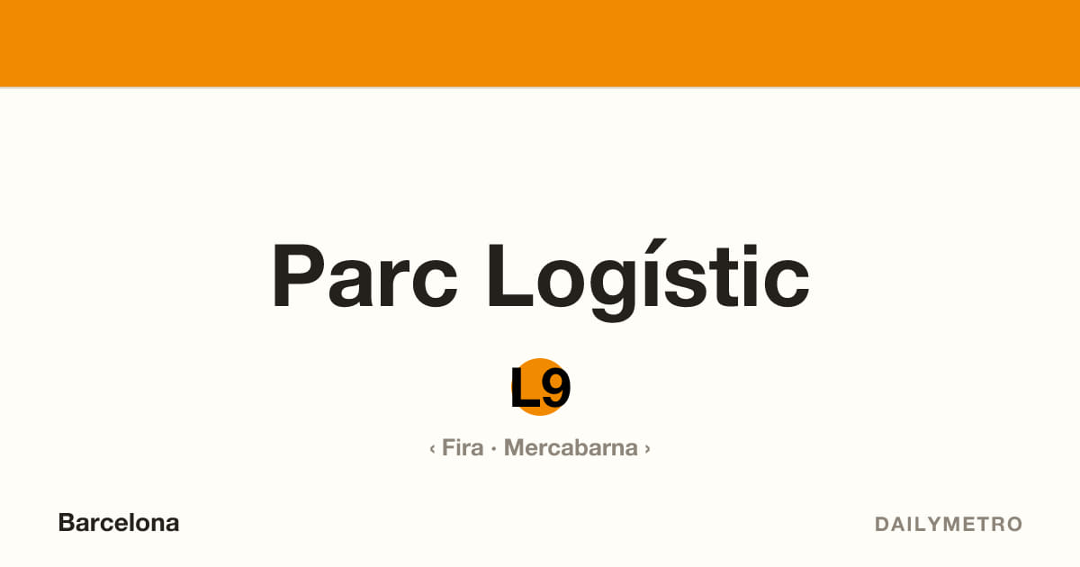 Estació Parc Logístic · Línies L9