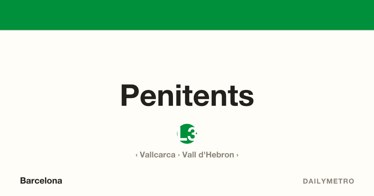 Estació Penitents · Línies L3