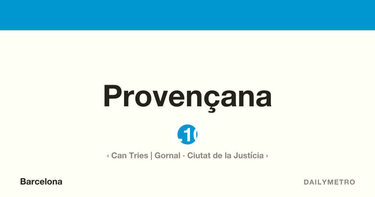 Estació Provençana · Línies L10