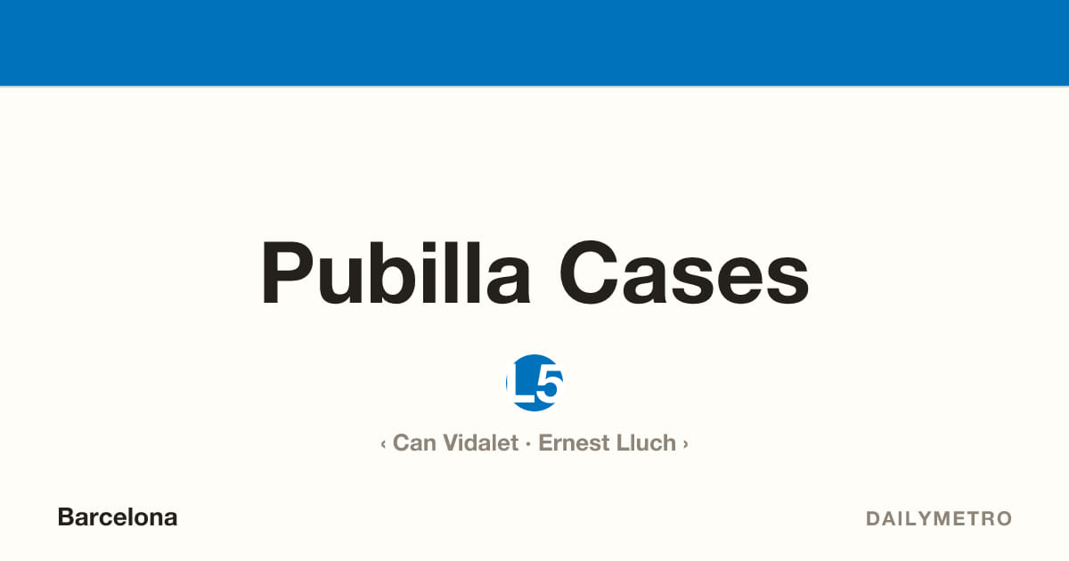 Pubilla Cases station · Lines L5