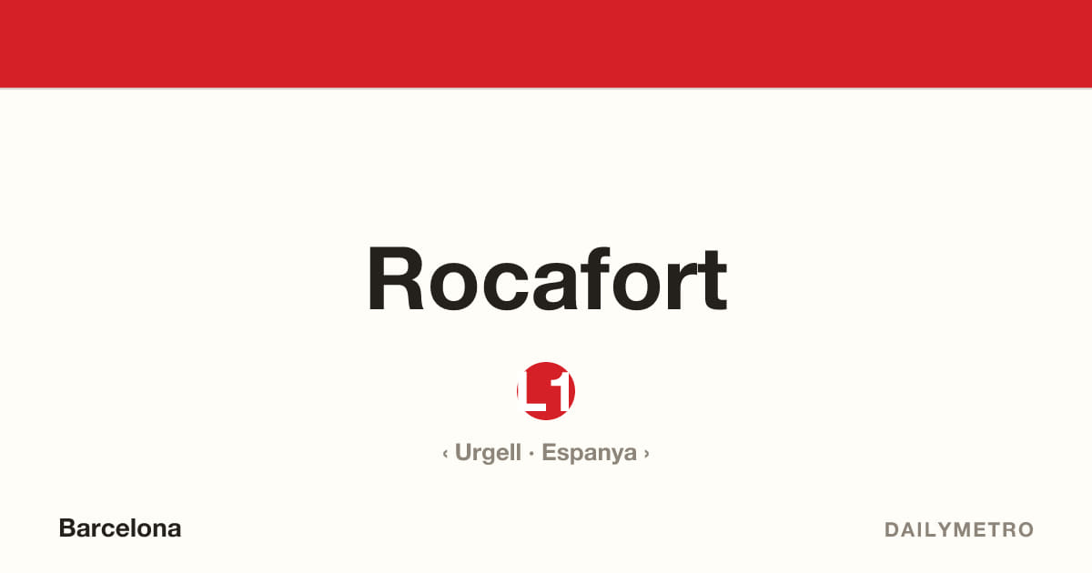 Estació Rocafort · Línies L1