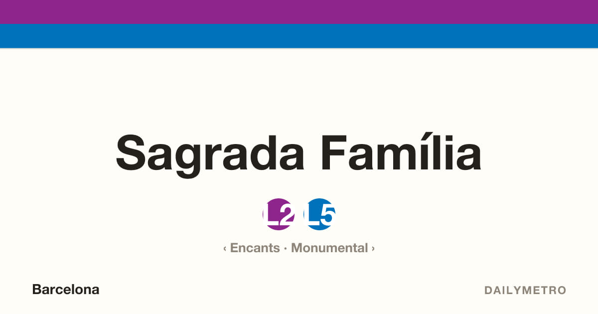 Estació Sagrada Família · Línies L2, L5