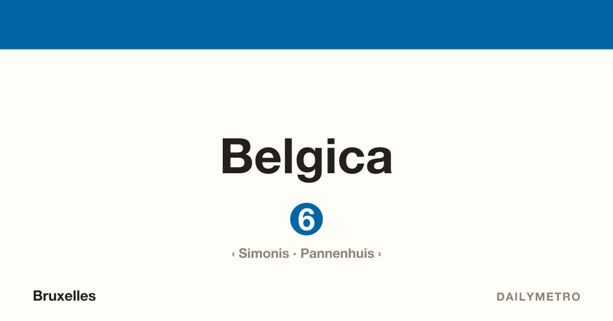 Station Belgica · Lignes 6
