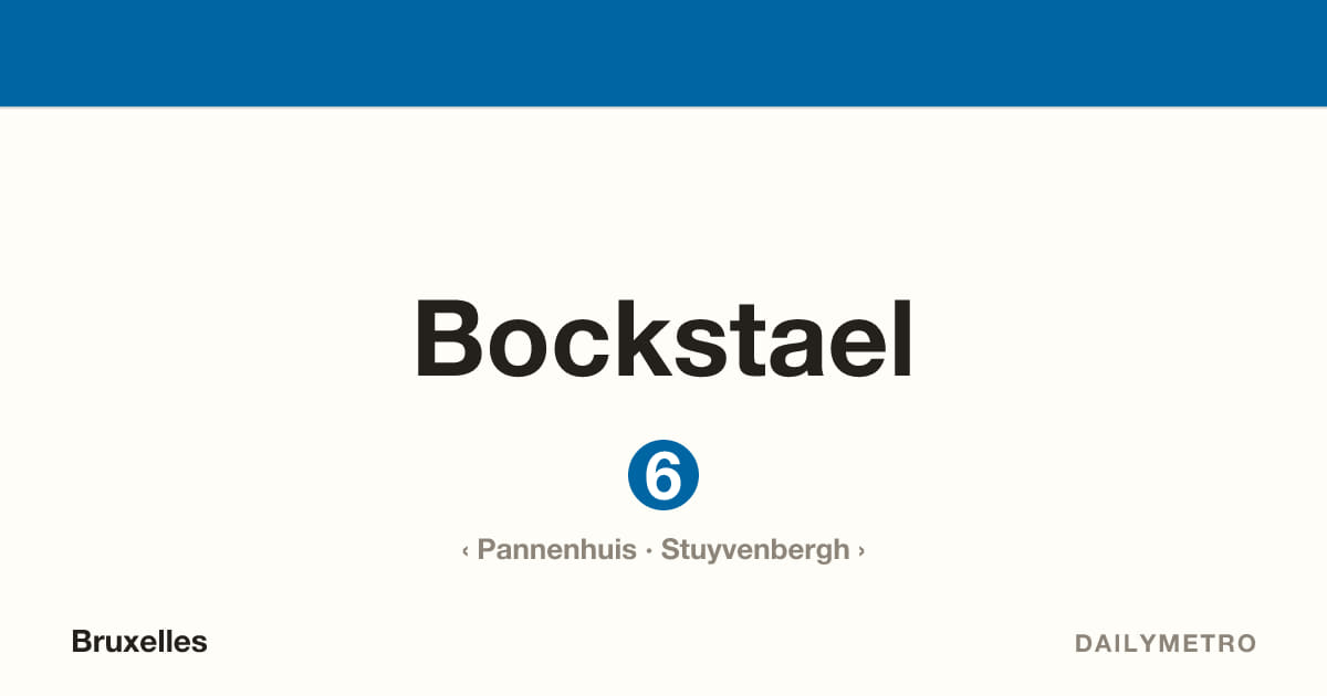 Station Bockstael · Lignes 6