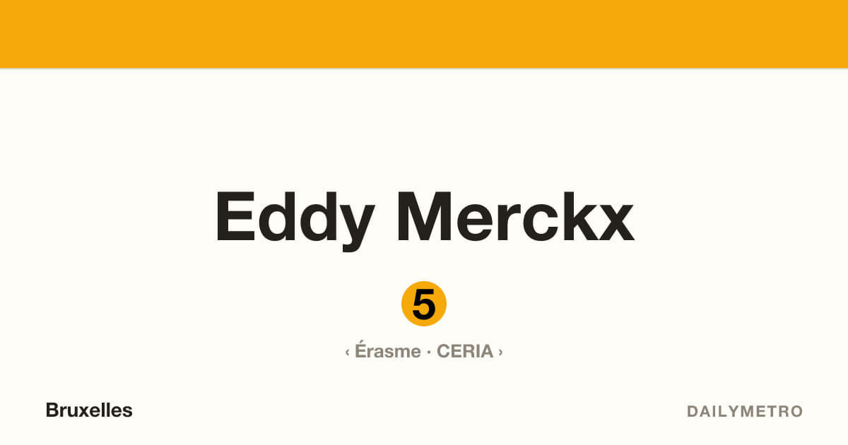 Station Eddy Merckx · Lignes 5