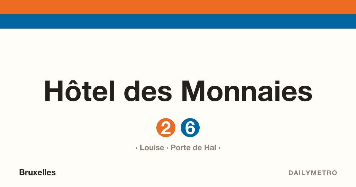 Station Hôtel des Monnaies · Lignes 2, 6