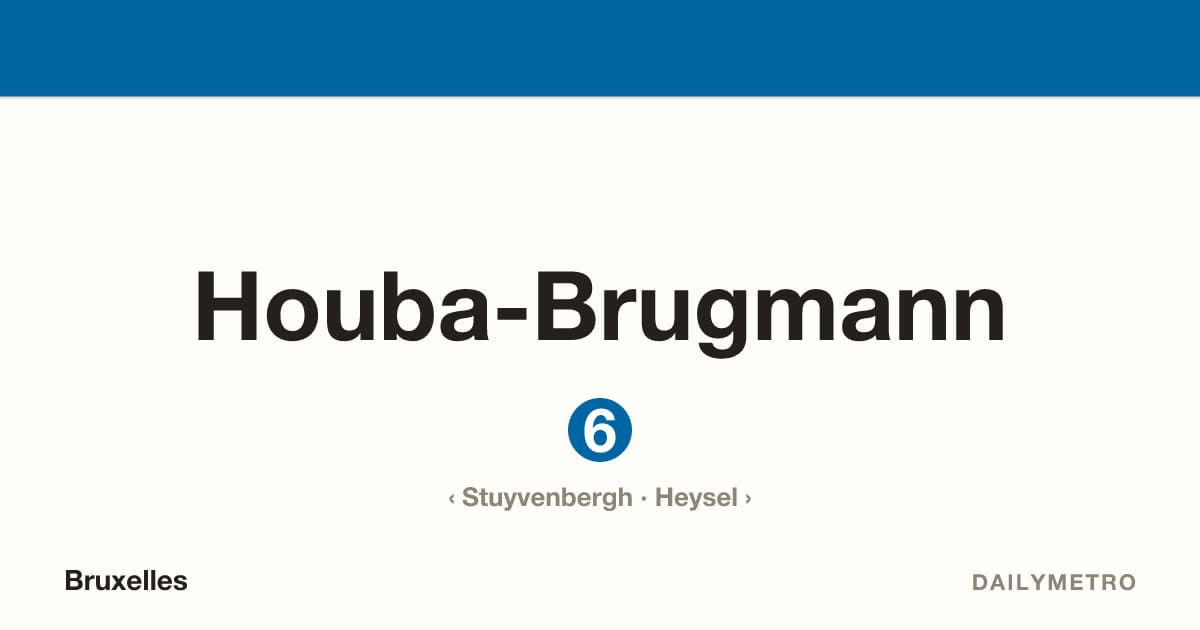 Station Houba-Brugmann · Lignes 6