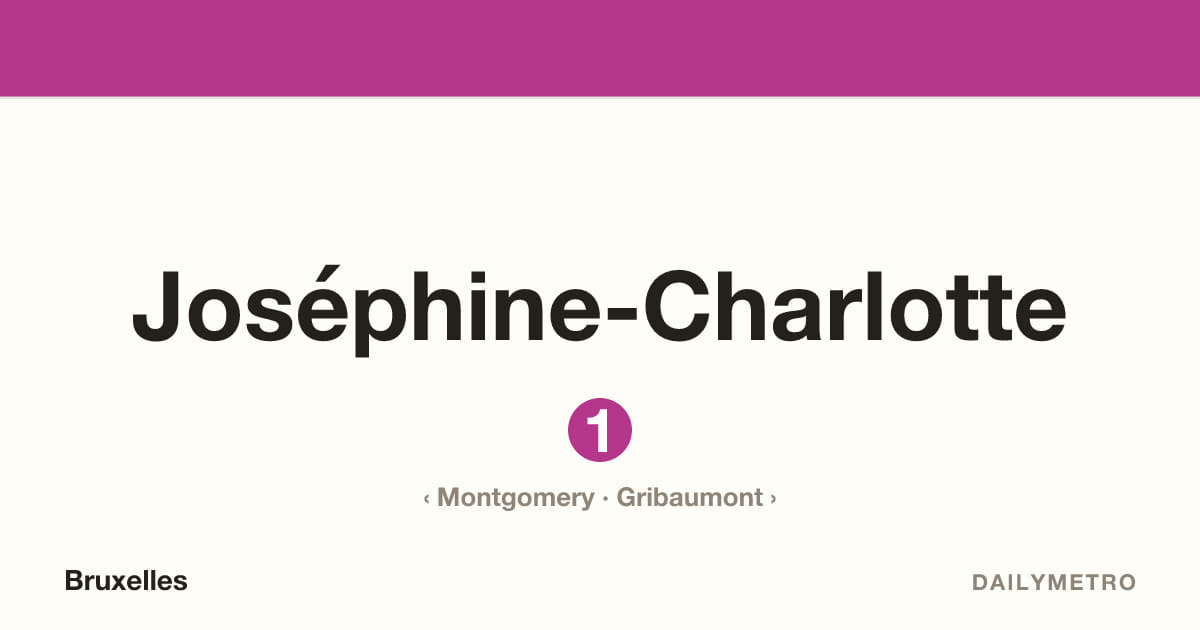 Station Joséphine-Charlotte · Lignes 1