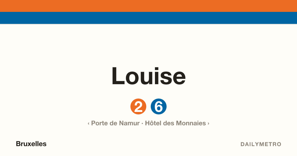 Station Louise · Lignes 2, 6