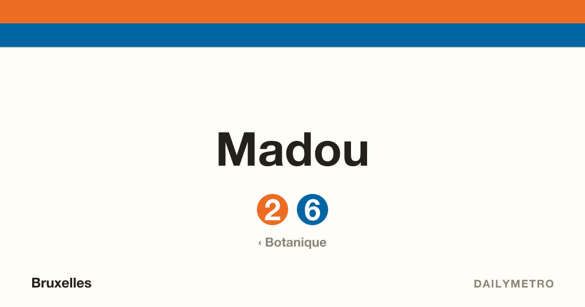 Station Madou · Lignes 2, 6