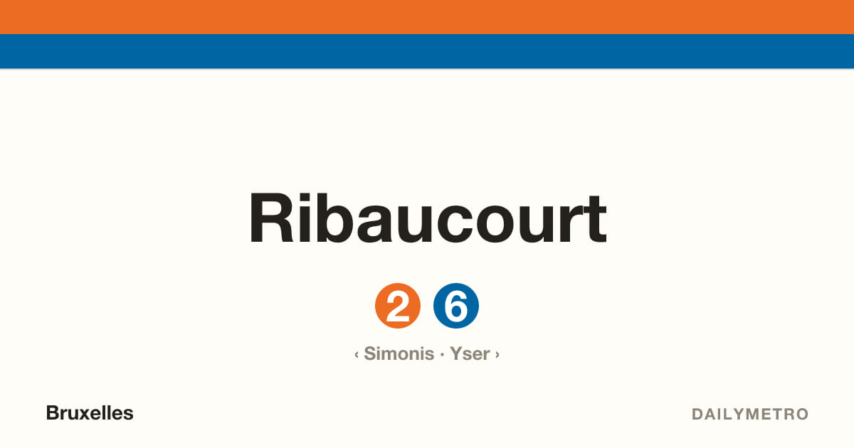 Station Ribaucourt · Lignes 2, 6