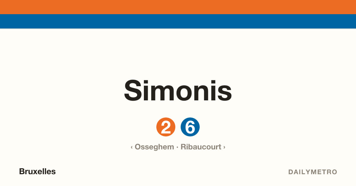 Station Simonis · Lignes 2, 6