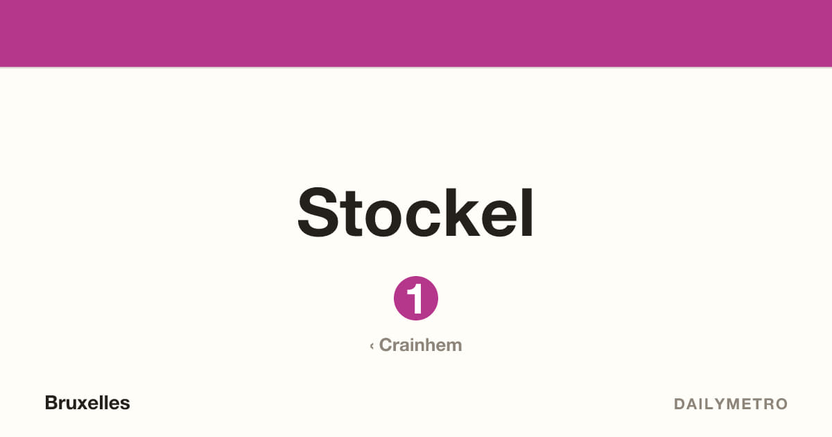 Station Stockel · Lignes 1