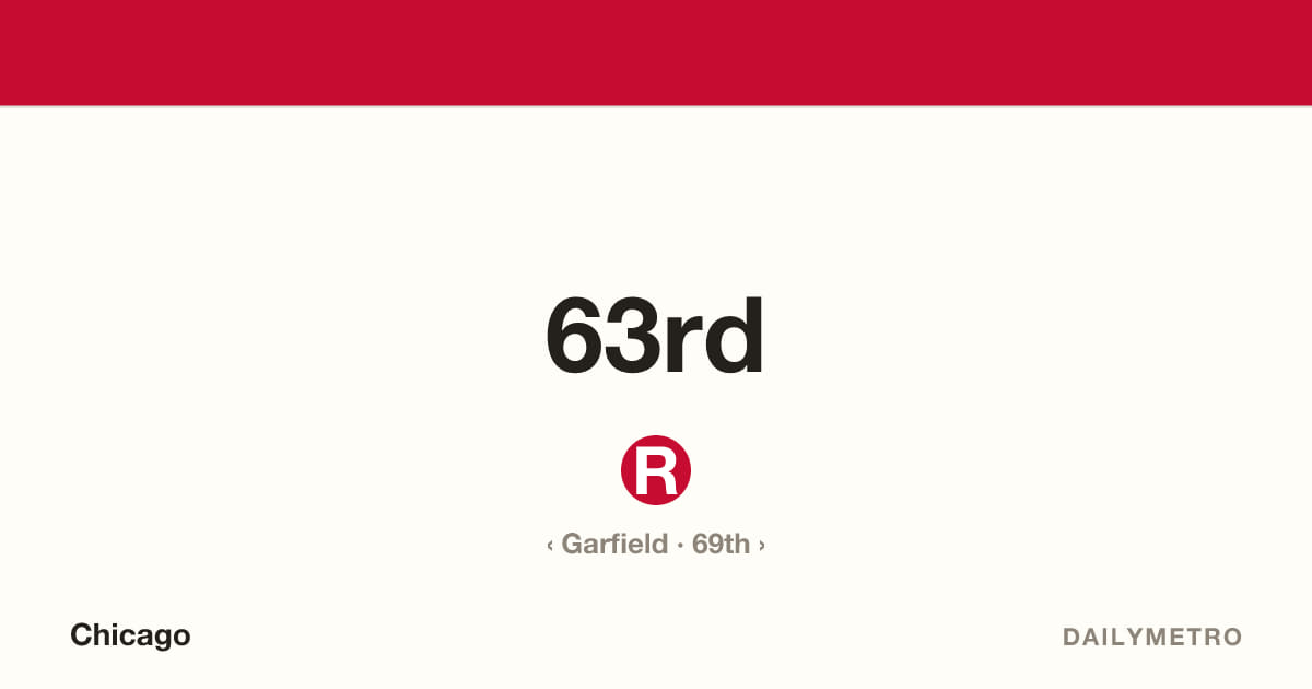 63rd station · Lines Red