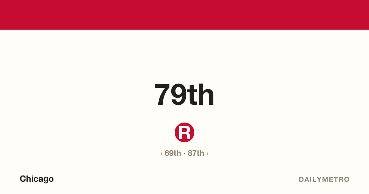 79th station · Lines Red