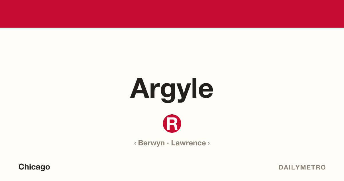 Argyle station · Lines Red