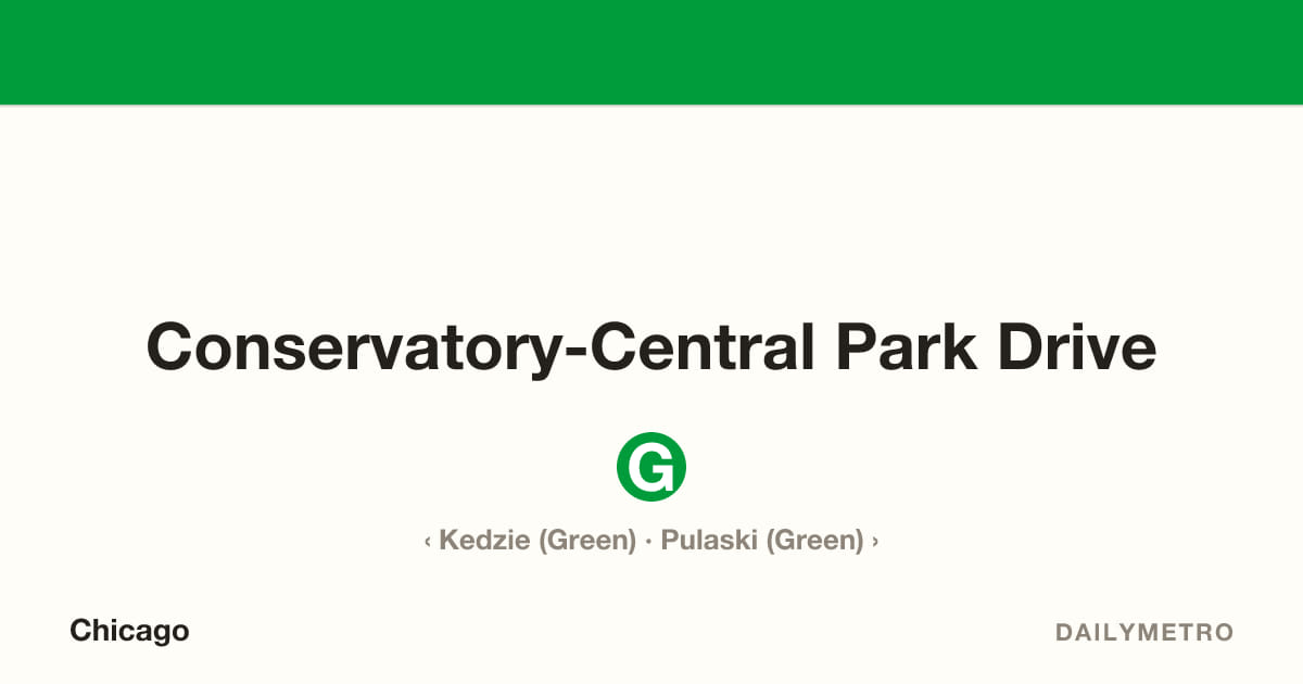 Conservatory-Central Park Drive station · Lines Green