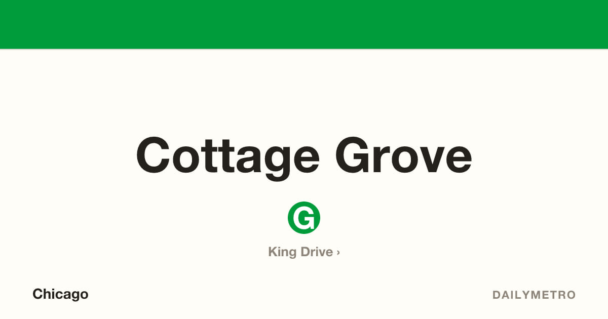 Cottage Grove station · Lines Green