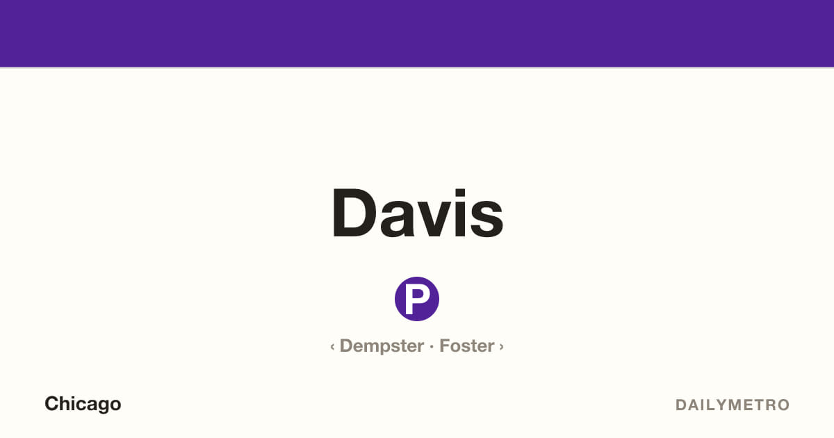 Davis station · Lines Purple