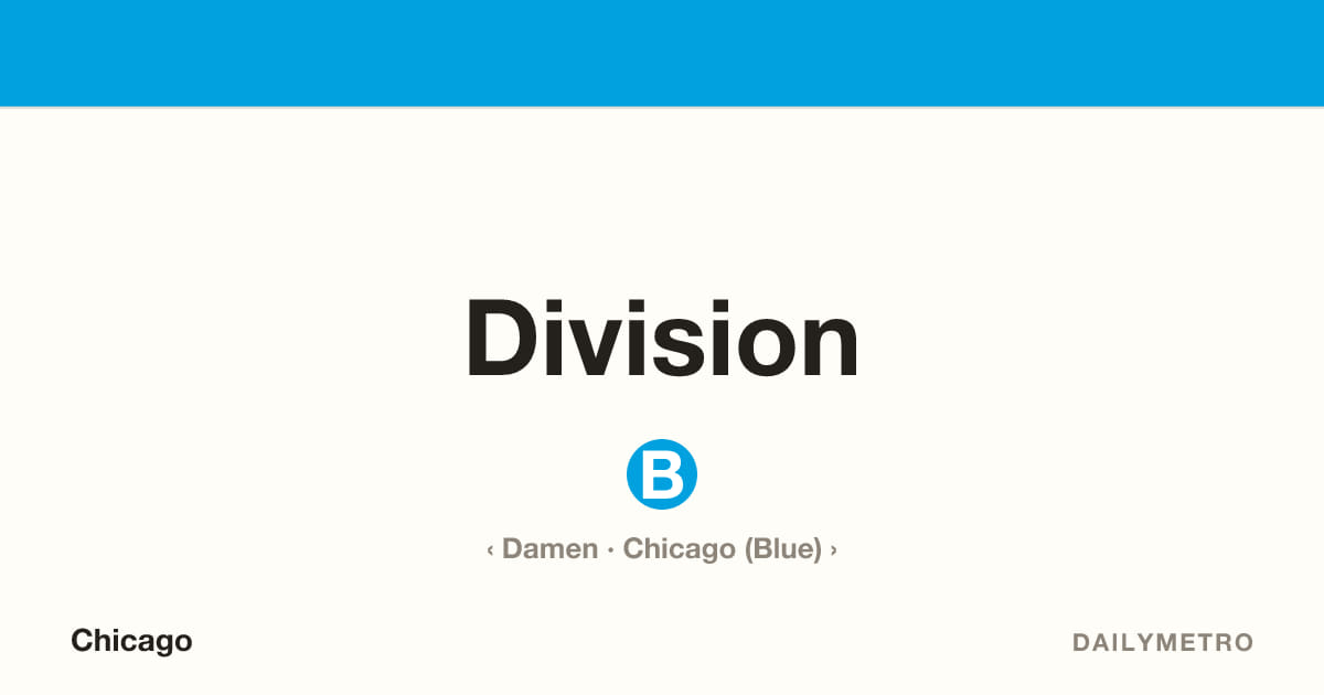 Division station · Lines Blue