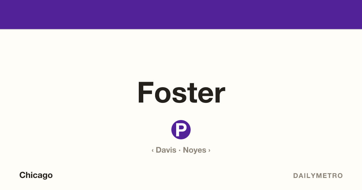 Foster station · Lines Purple