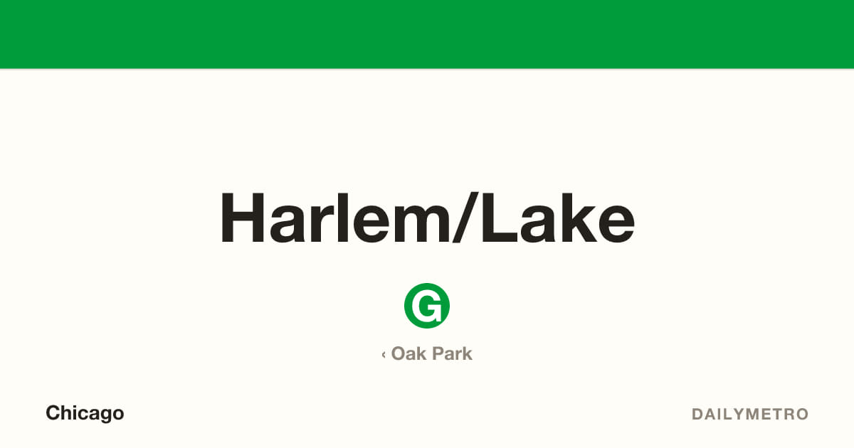 Harlem/Lake station · Lines Green