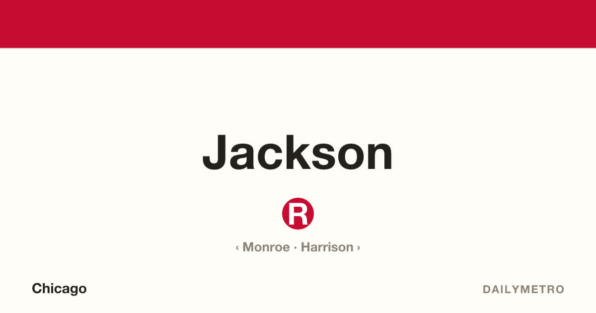 Jackson station · Lines Red