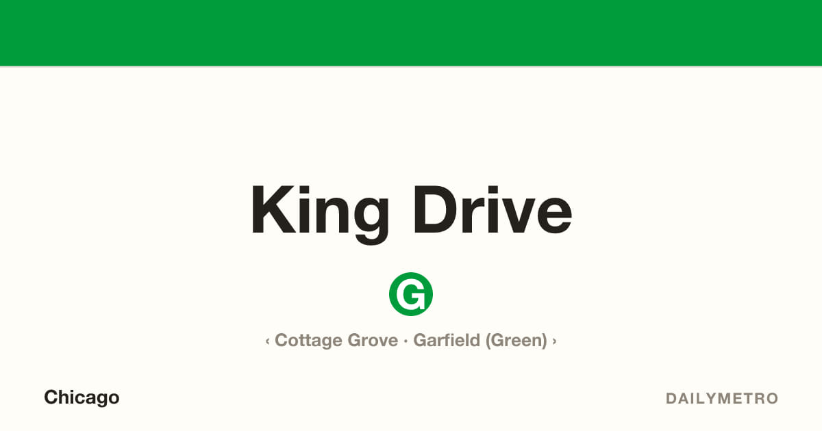 King Drive station · Lines Green