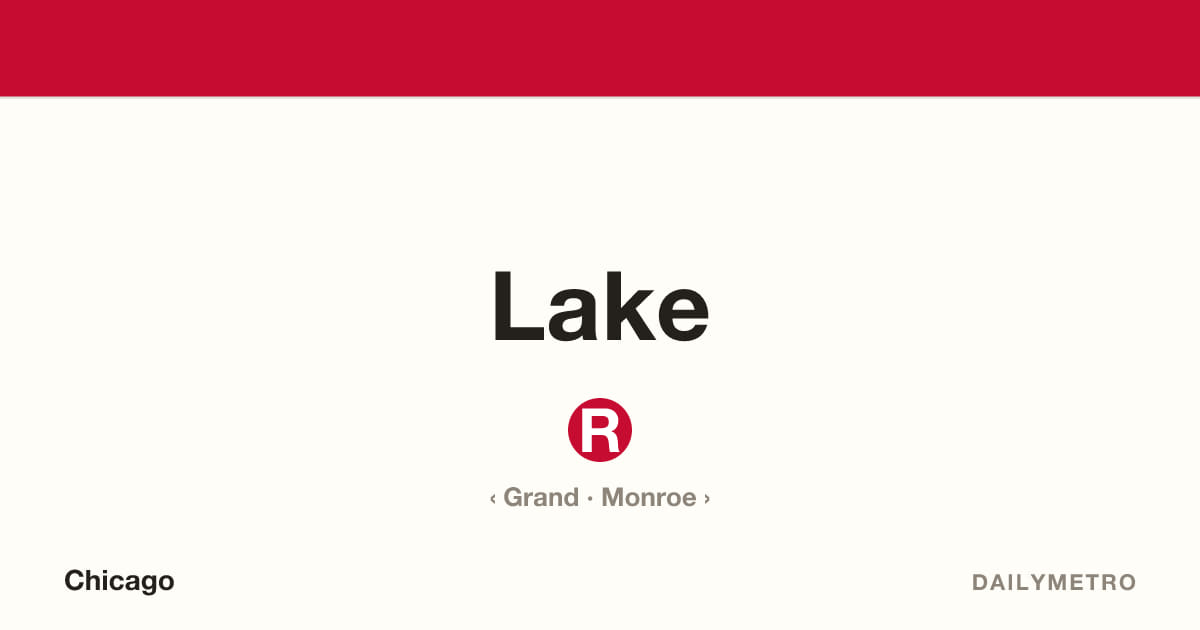 Lake station · Lines Red