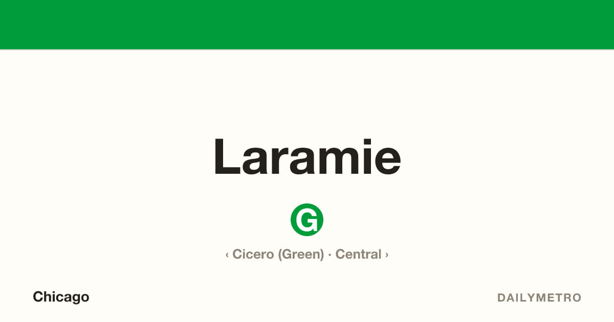 Laramie station · Lines Green