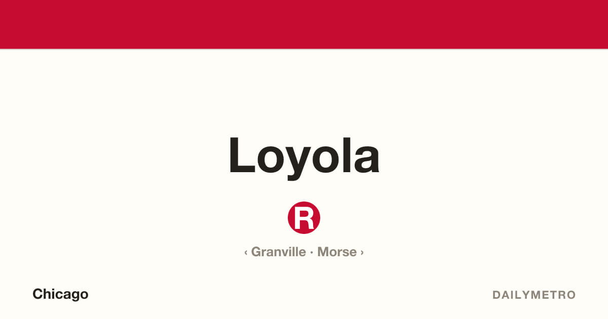 Loyola station · Lines Red