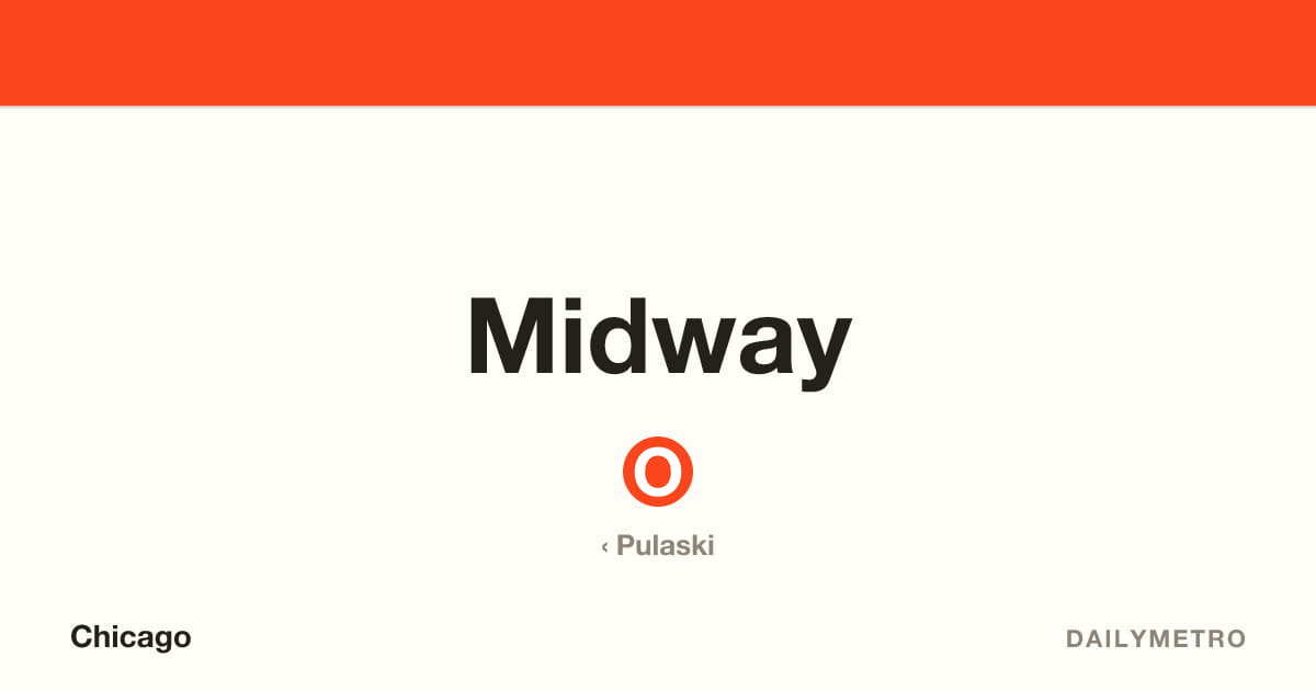 Midway station · Lines Orange