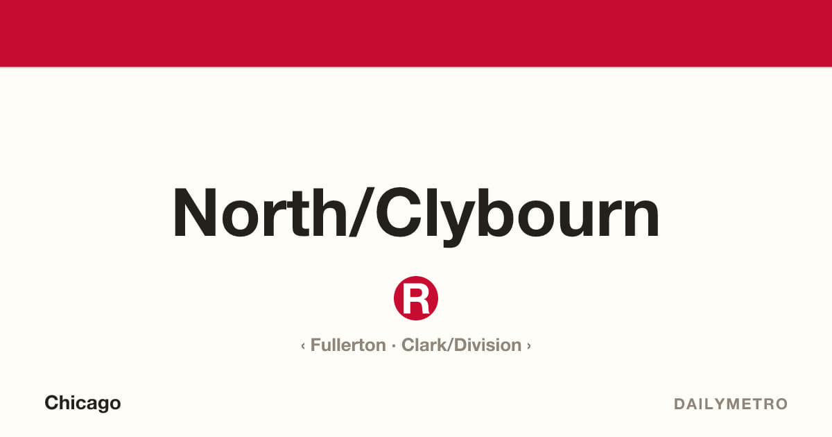 North/Clybourn station · Lines Red