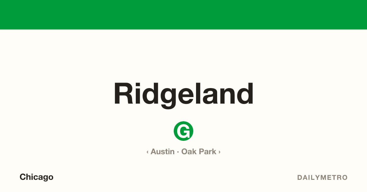 Ridgeland station · Lines Green