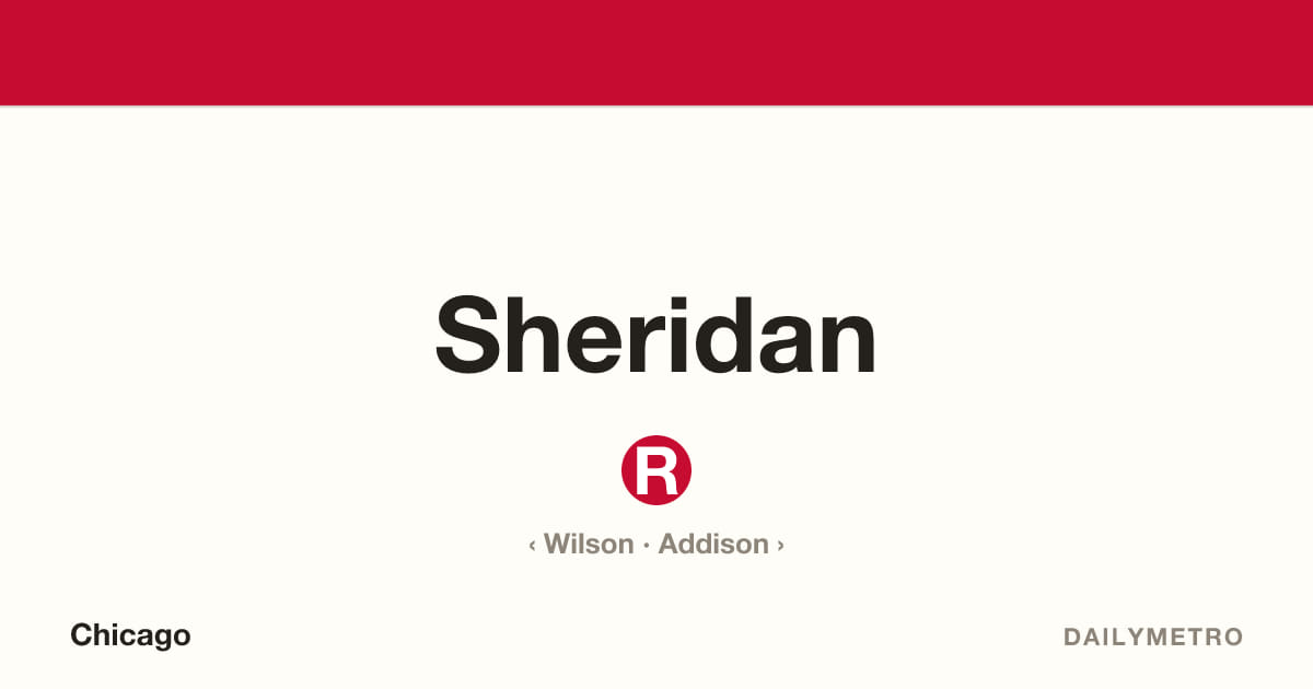 Sheridan station · Lines Red