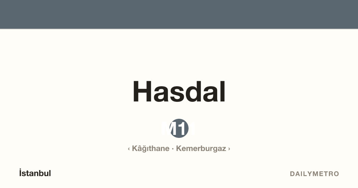 Hasdal station · Lines M11