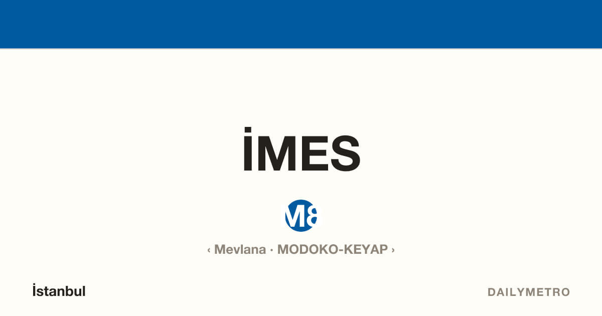 İMES station · Lines M8