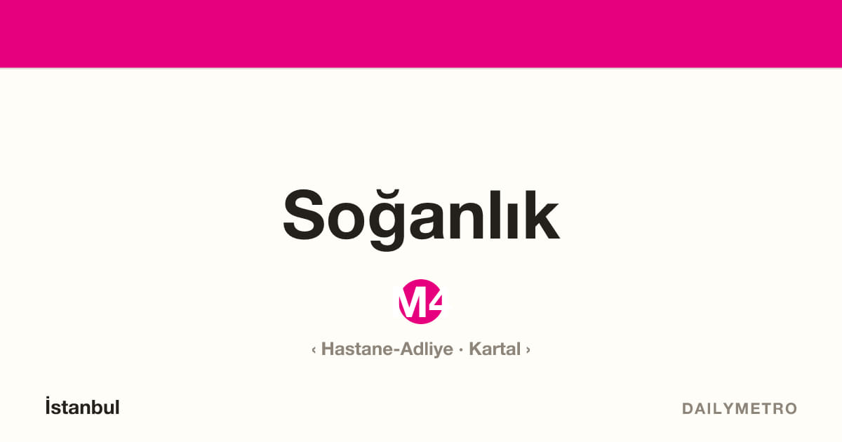 Soğanlık station · Lines M4