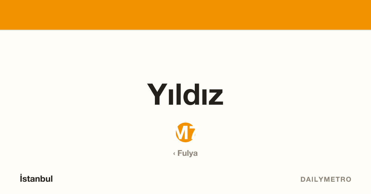 Yıldız station · Lines M7