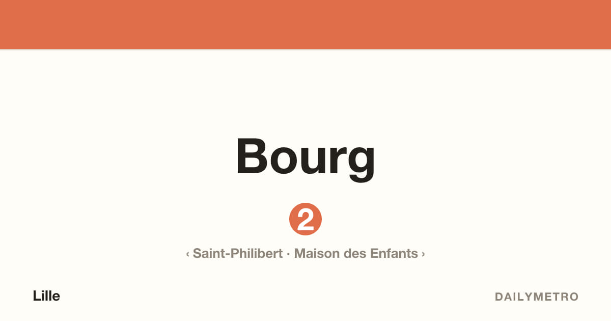 Station Bourg · Lignes 2